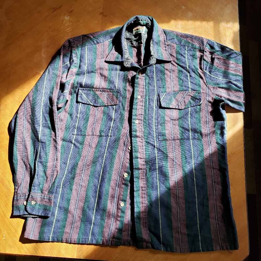 Long sleeve striped button down